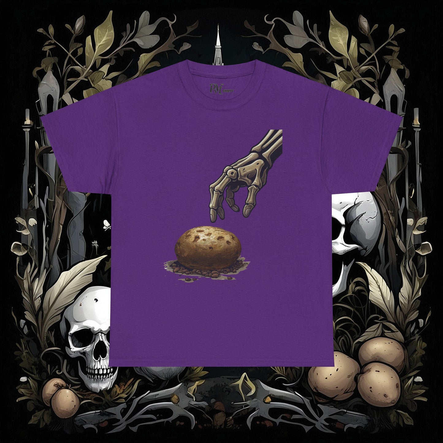 Front and Back Death's Potato Tee