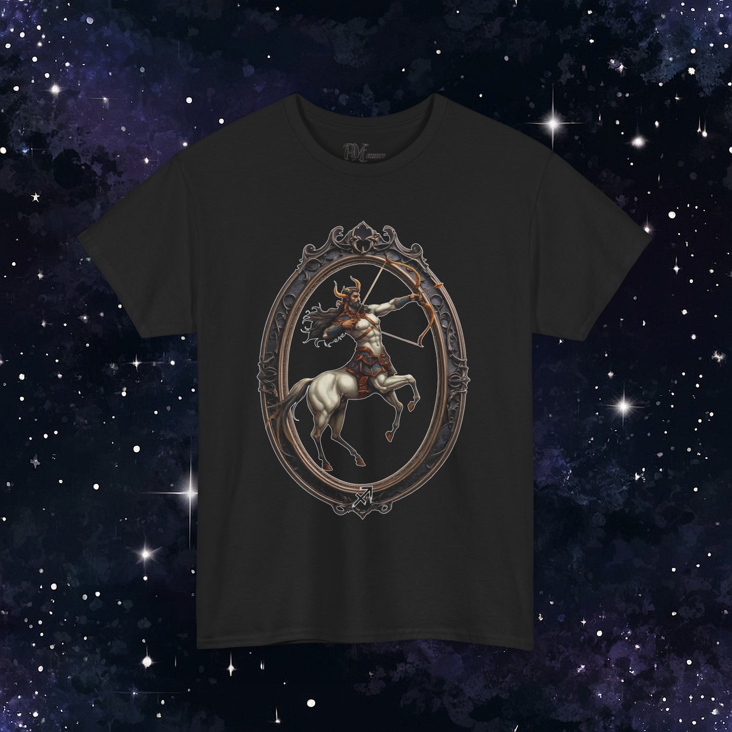 Gothic Sagittarius Zodiac T-Shirt: Dark Style Graphic Tee