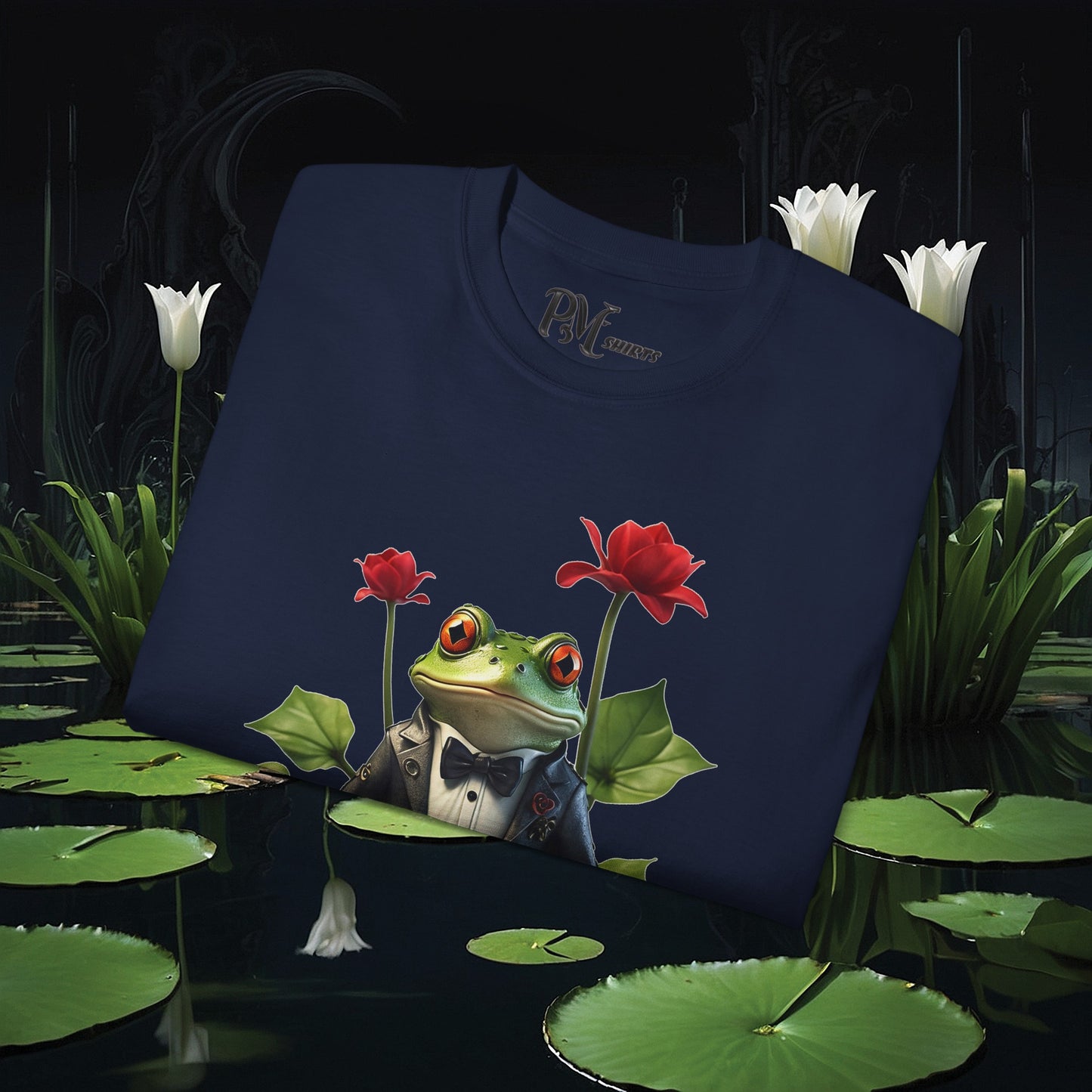Frog on Lily Pad Tee (Gildan 2000)