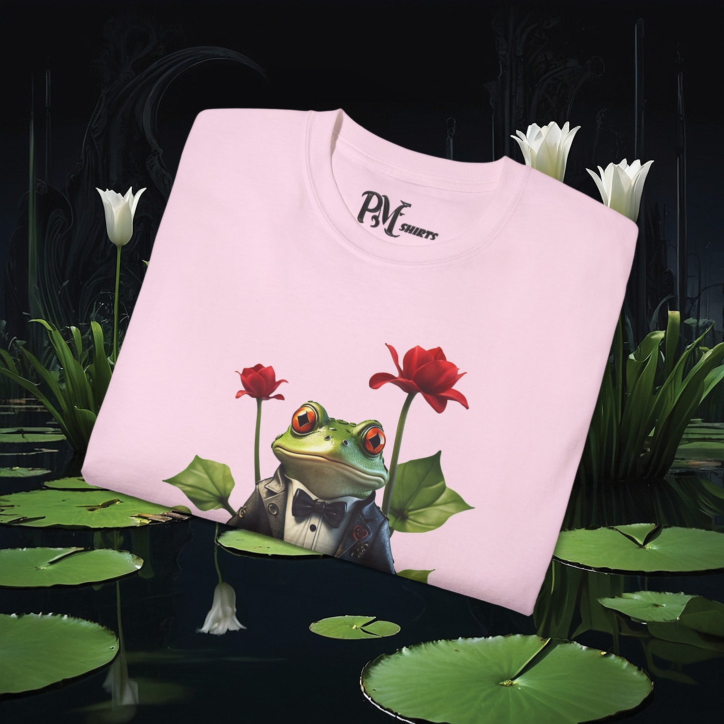 Frog on Lily Pad Tee (Gildan 2000)