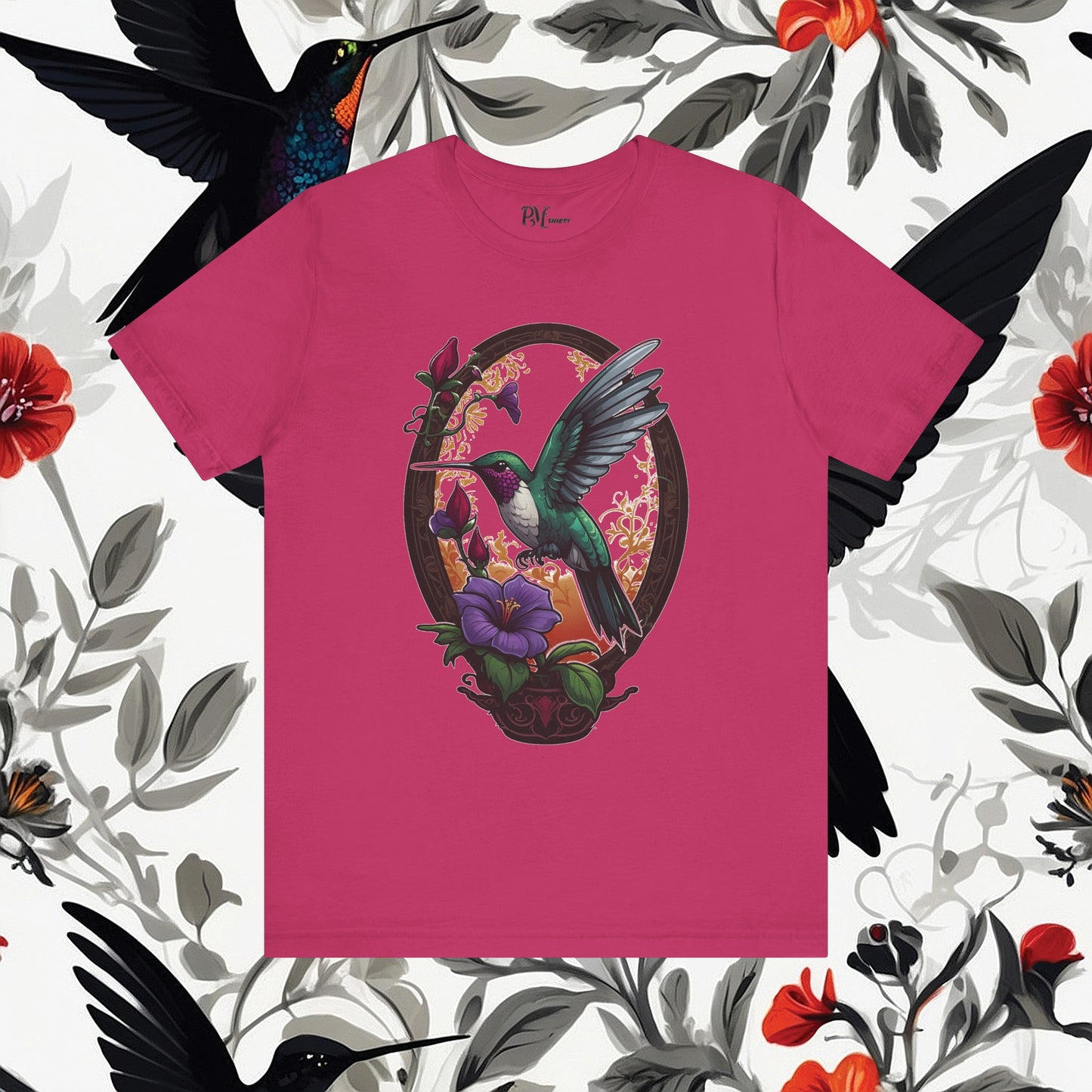 Hummingbird Feeding Tee (Bella Canvas 3001)