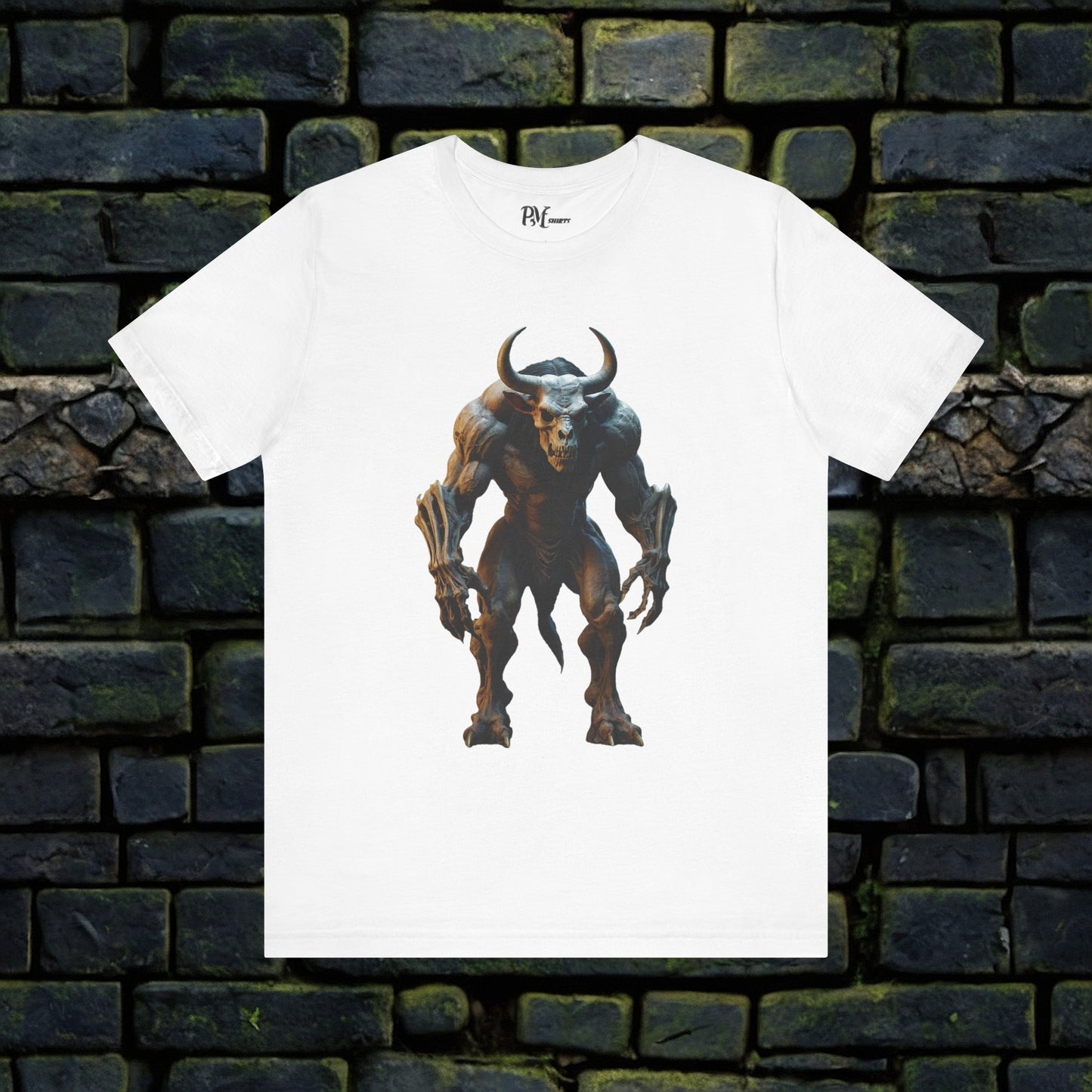 Bone Minotaur Tee (Bella Canvas 3001)