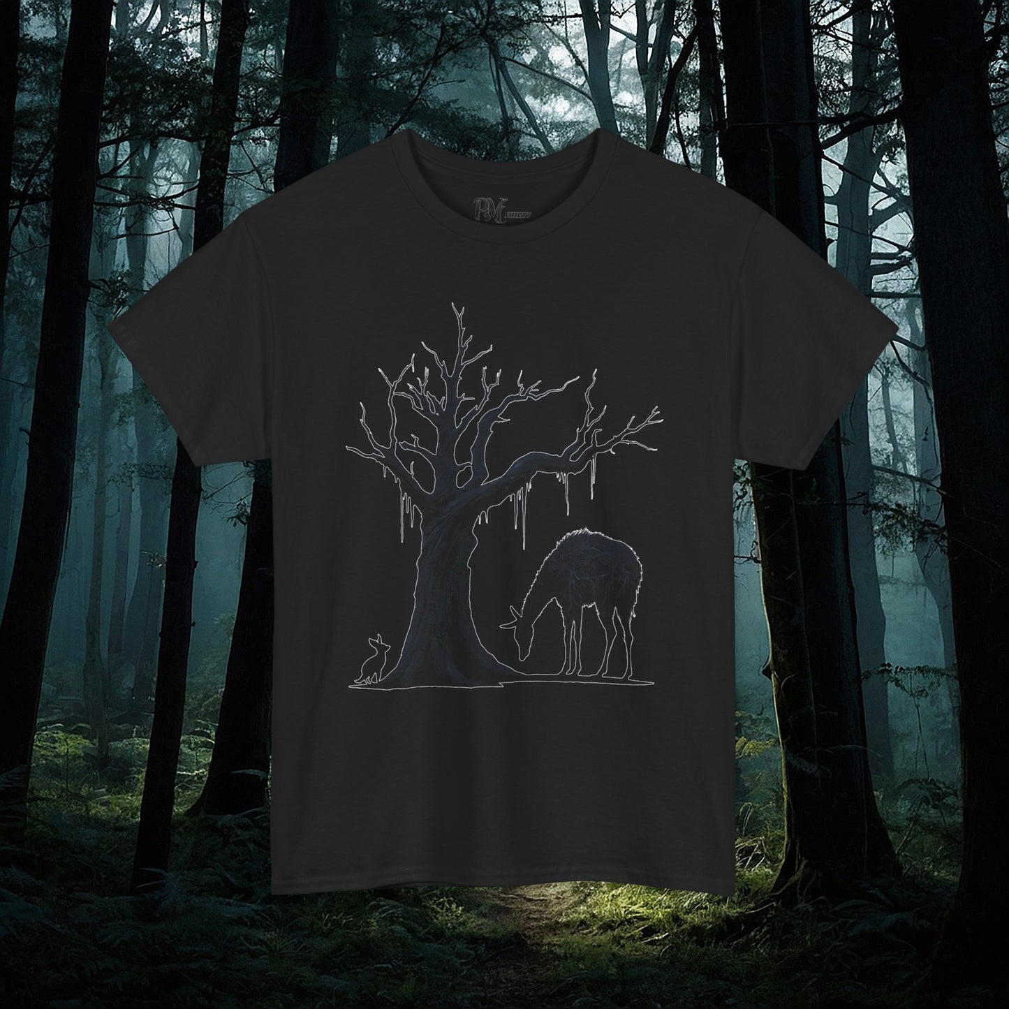 Dead Tree with Forest Critters Tee
