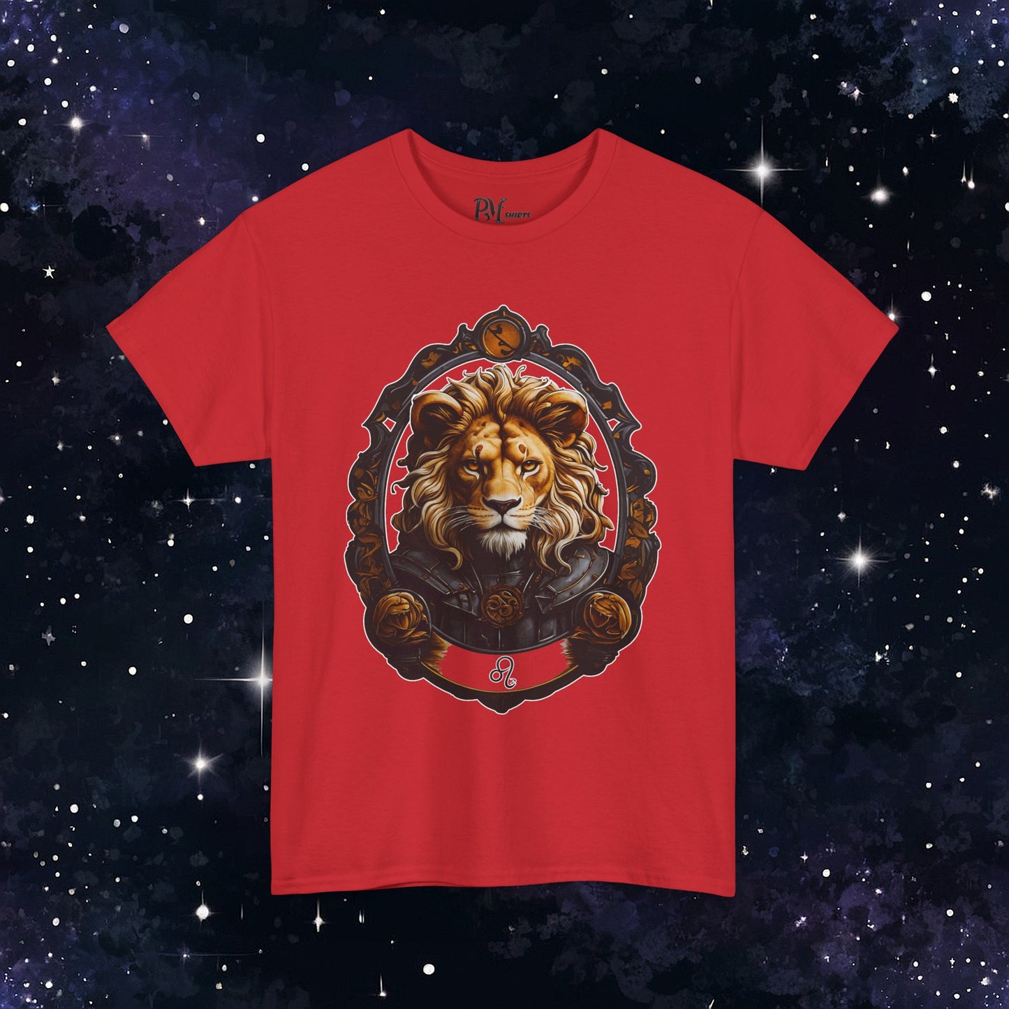 Gothic Leo Zodiac T-Shirt: Dark Style Graphic Tee