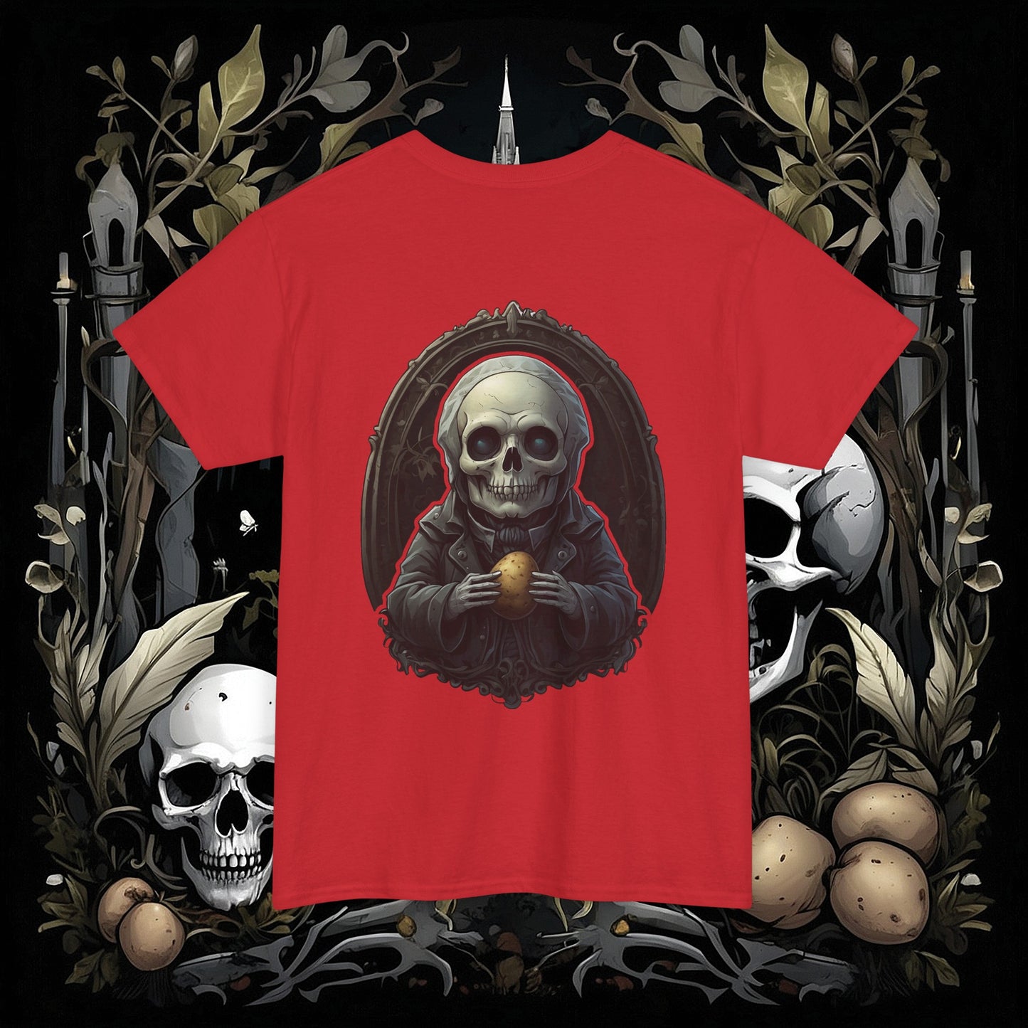 Front and Back Death's Potato Tee