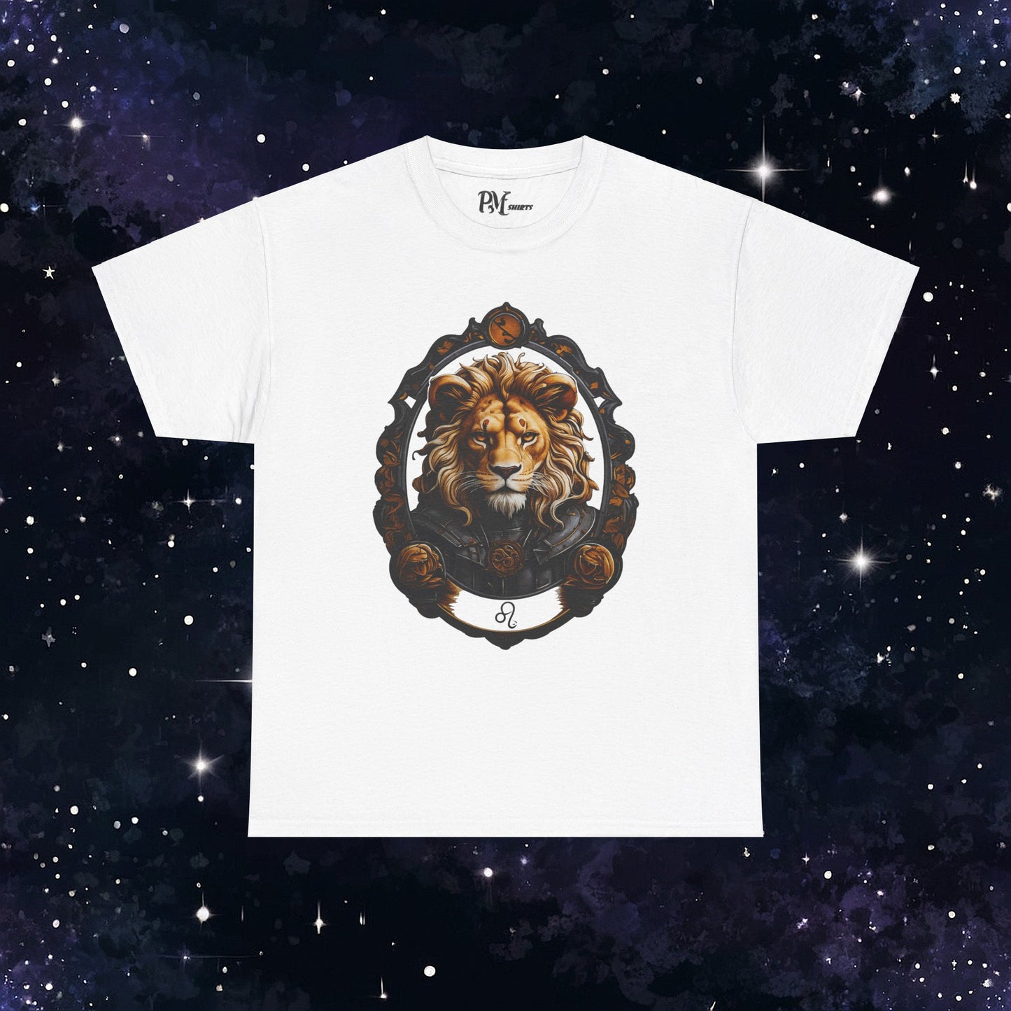 Gothic Leo Zodiac T-Shirt: Dark Style Graphic Tee