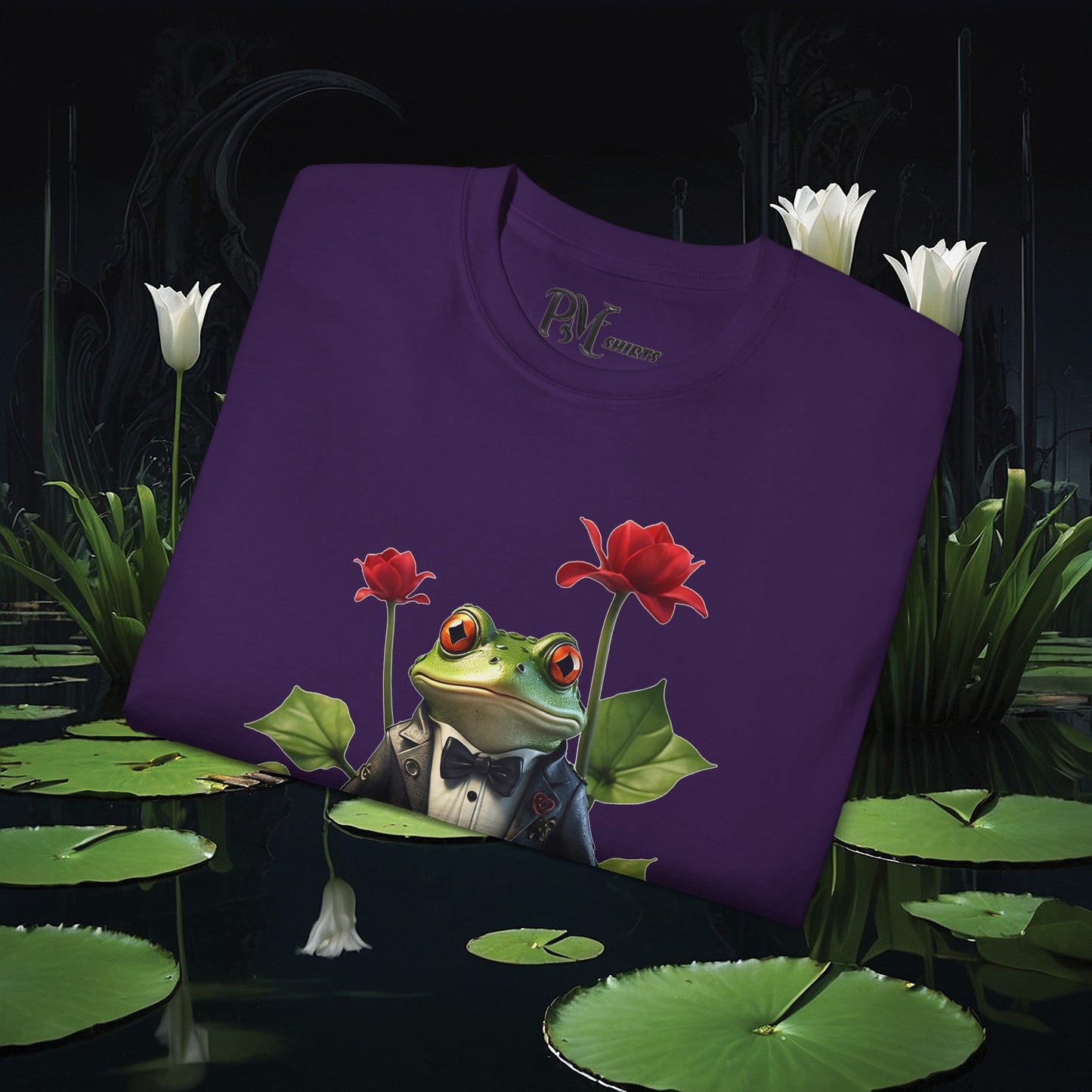 Frog on Lily Pad Tee (Gildan 2000)