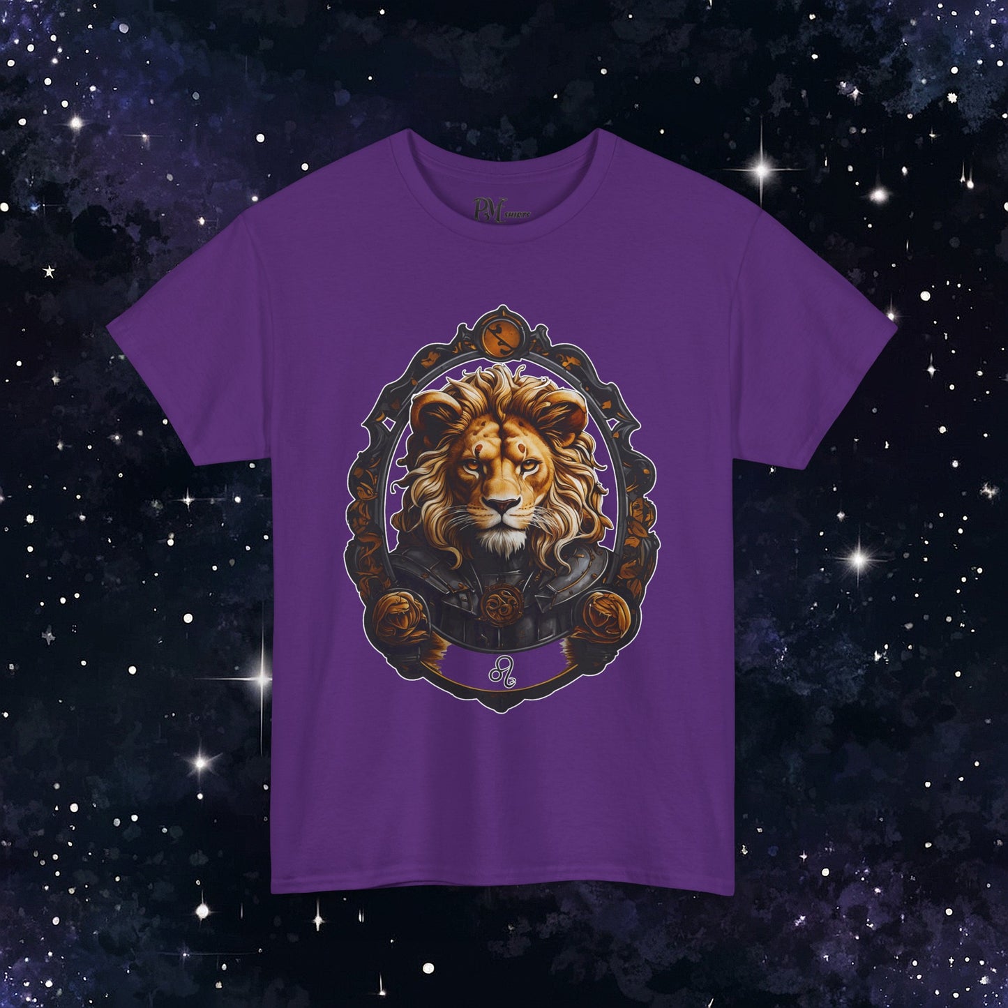 Gothic Leo Zodiac T-Shirt: Dark Style Graphic Tee