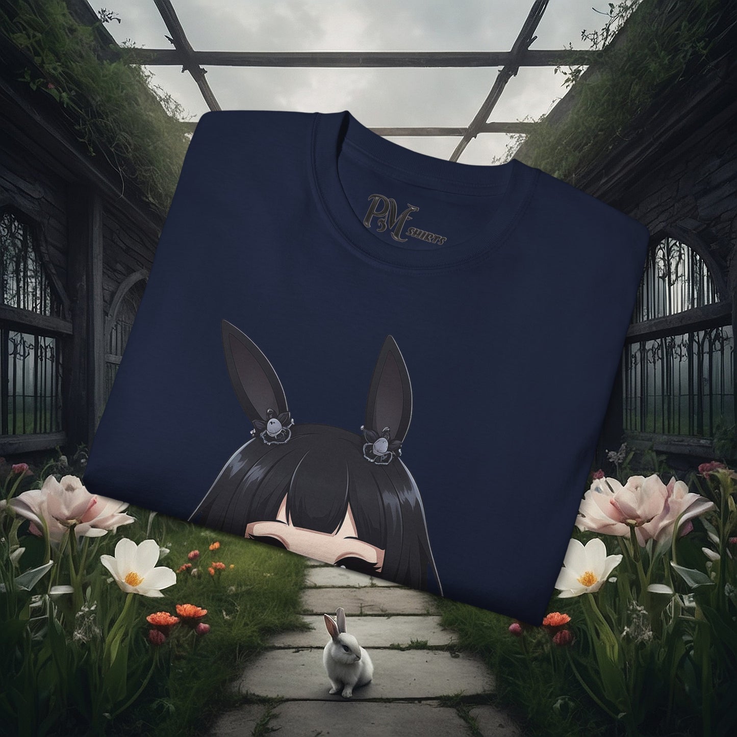 Anime Bunny Ears Tee (Gildan 2000)
