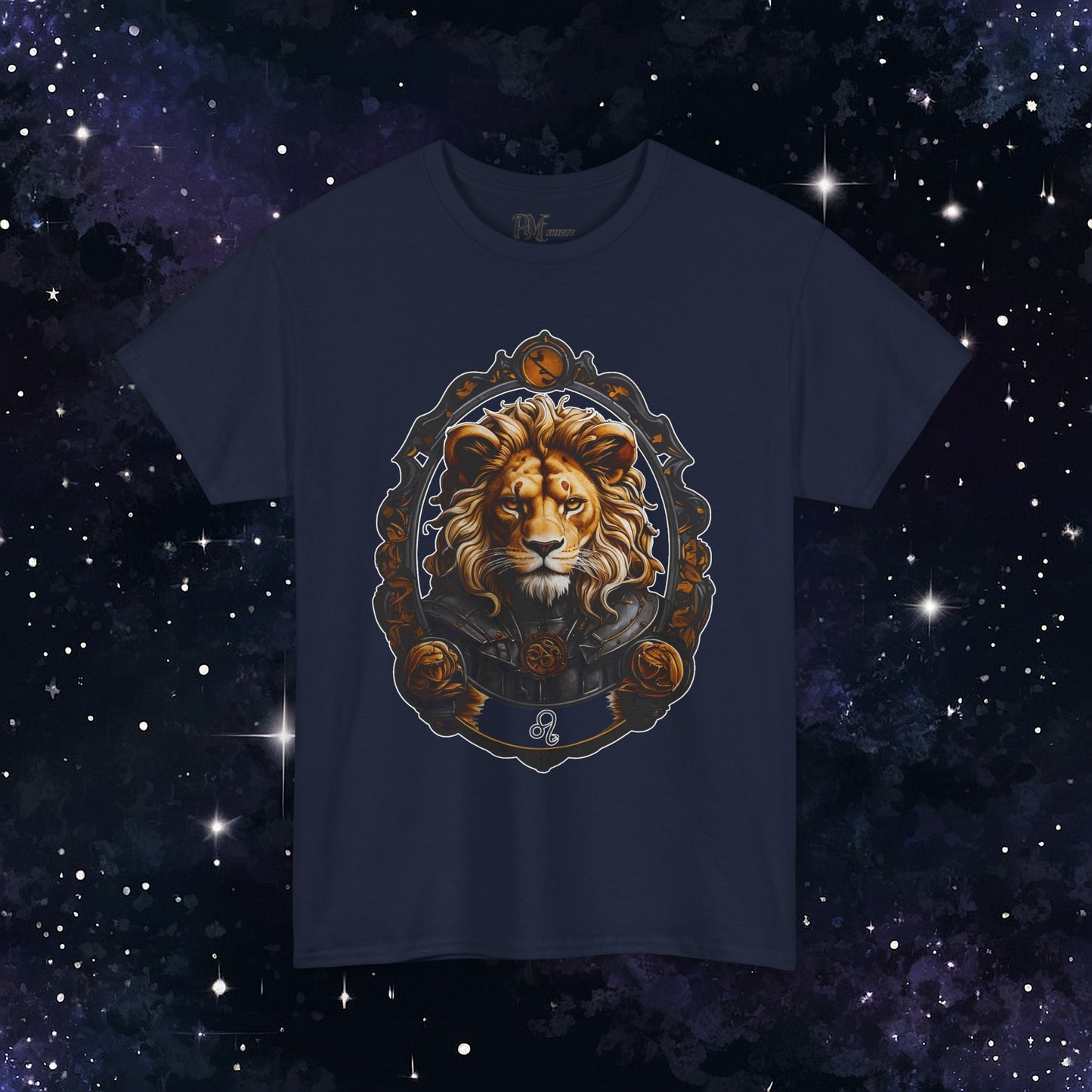 Gothic Leo Zodiac T-Shirt: Dark Style Graphic Tee
