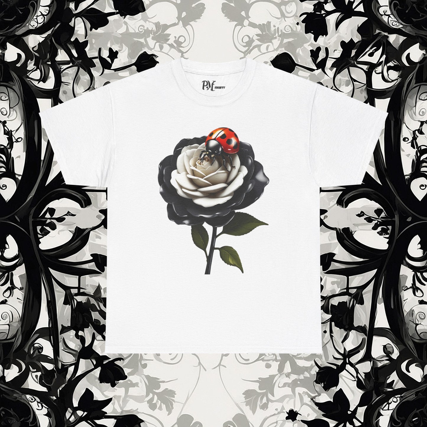 Ladybug on a Rose Tee