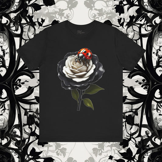 Ladybug on a Rose Tee (Bella Canvas 3001)