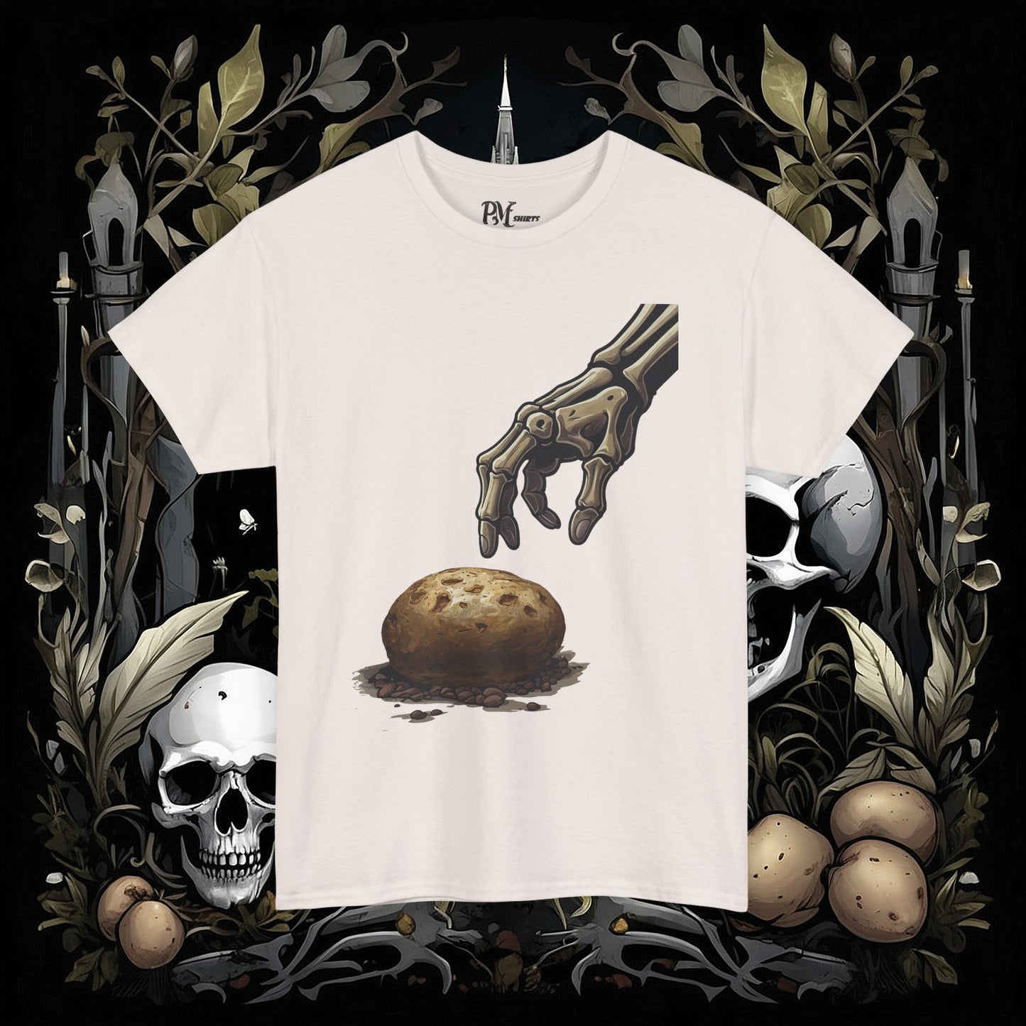 Front and Back Death's Potato Tee