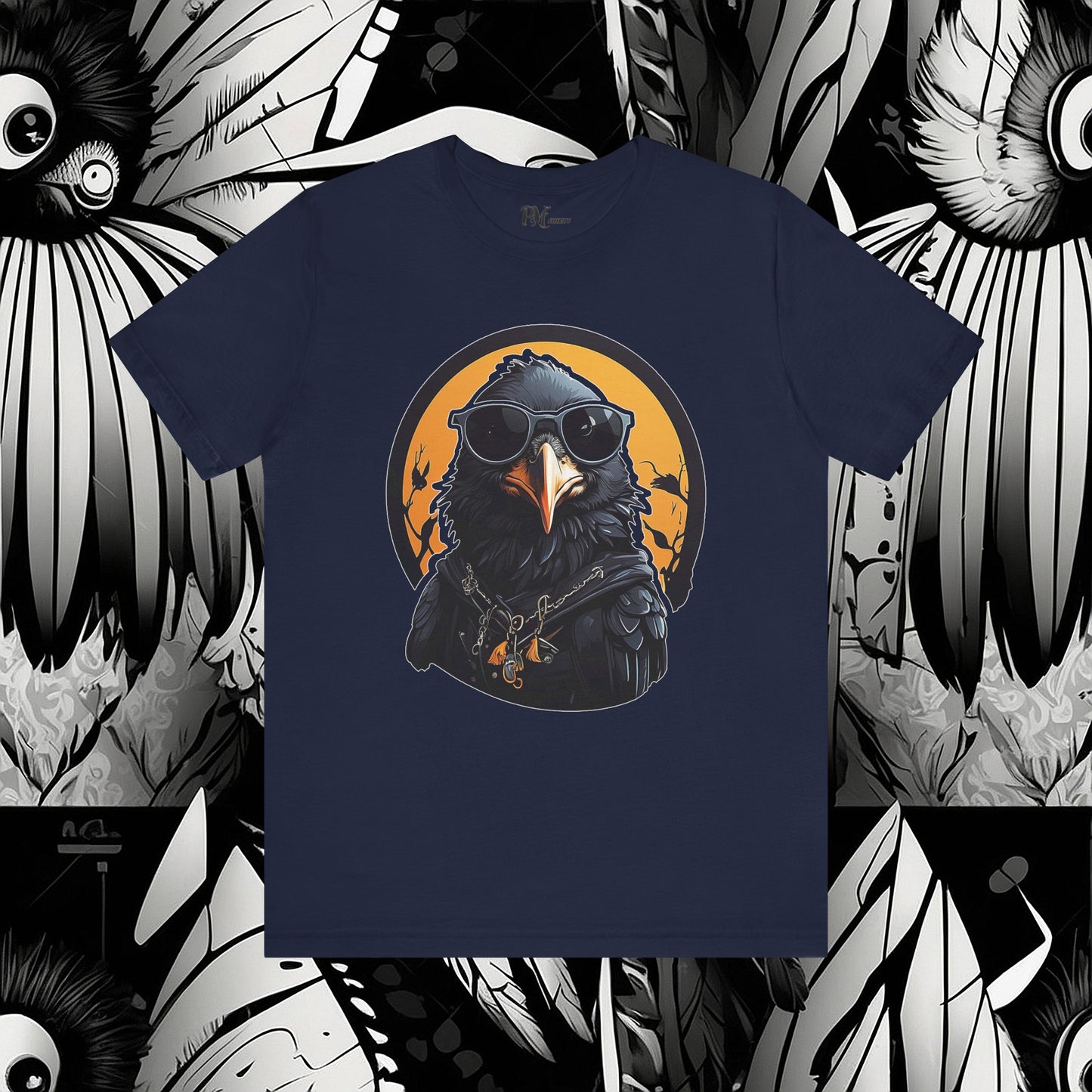 Crow with Sunglasses Tee (Bella Canvas 3001)