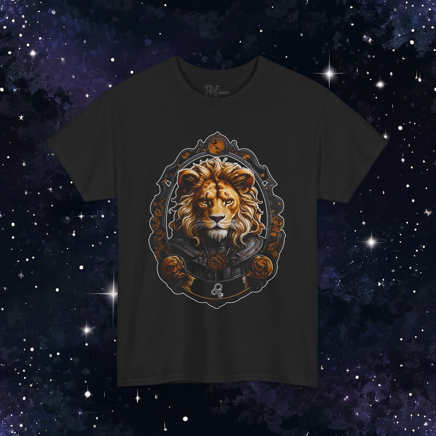 Gothic Leo Zodiac T-Shirt: Dark Style Graphic Tee