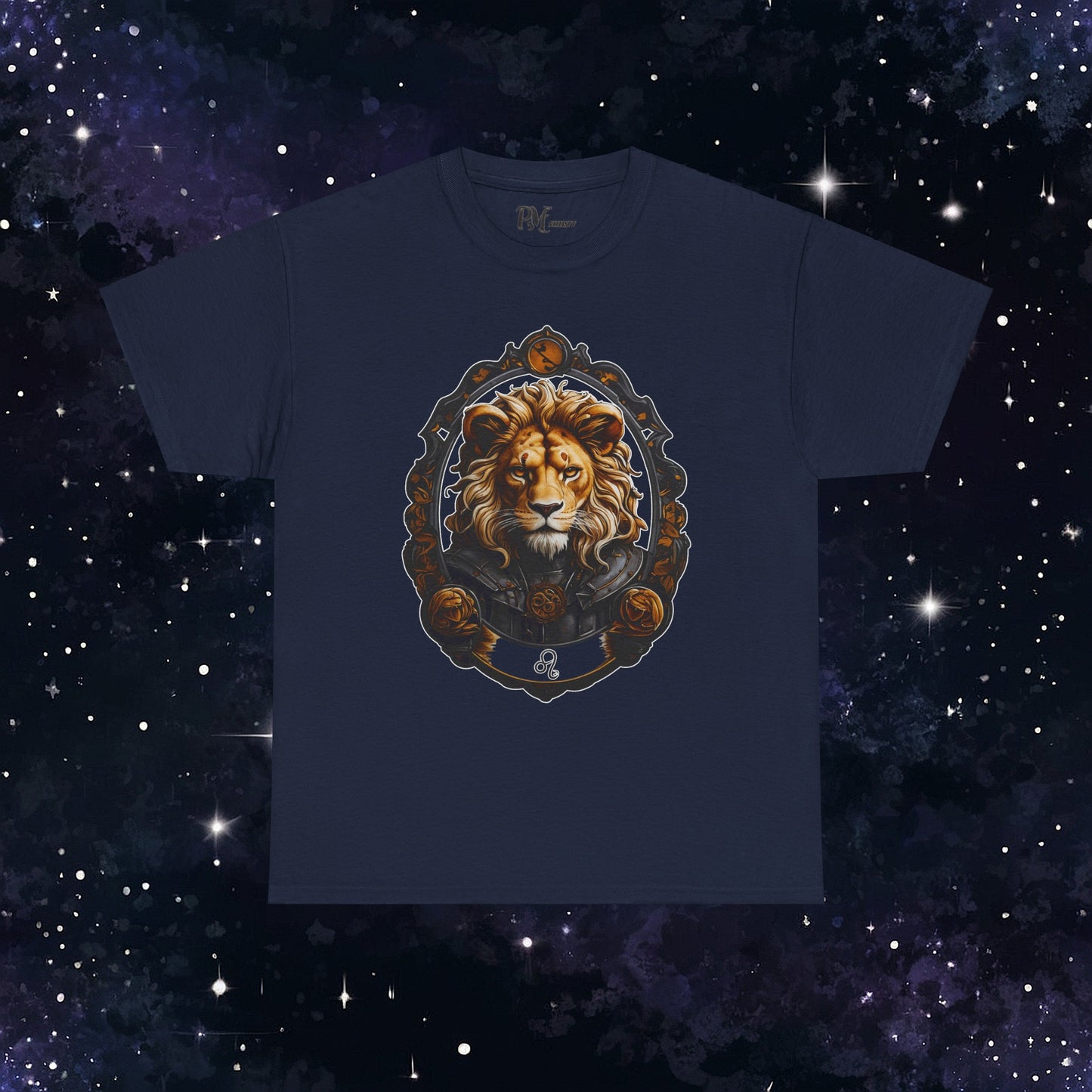 Gothic Leo Zodiac T-Shirt: Dark Style Graphic Tee