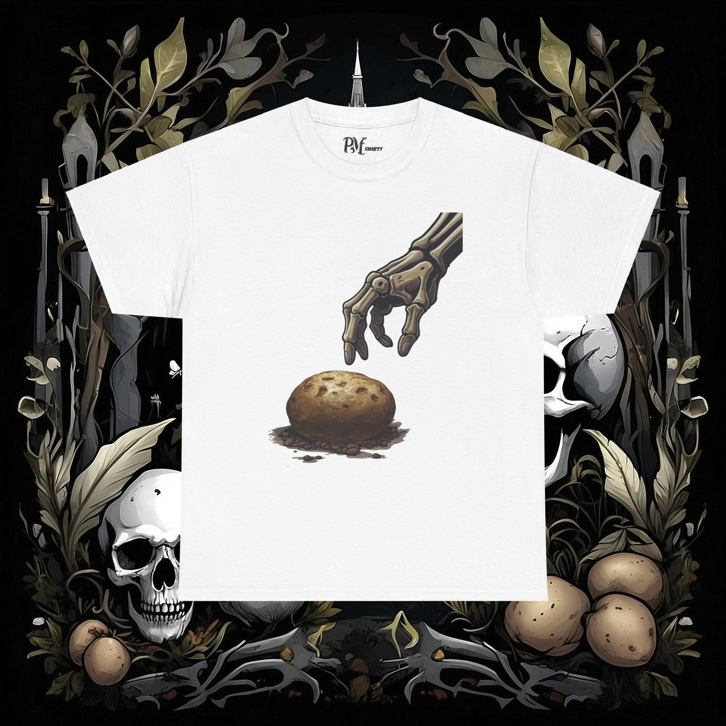 Front and Back Death's Potato Tee