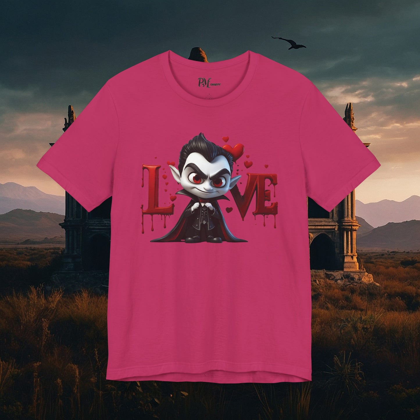 Vampire Bleeding Love Tee  (Bella Canvas 3001)