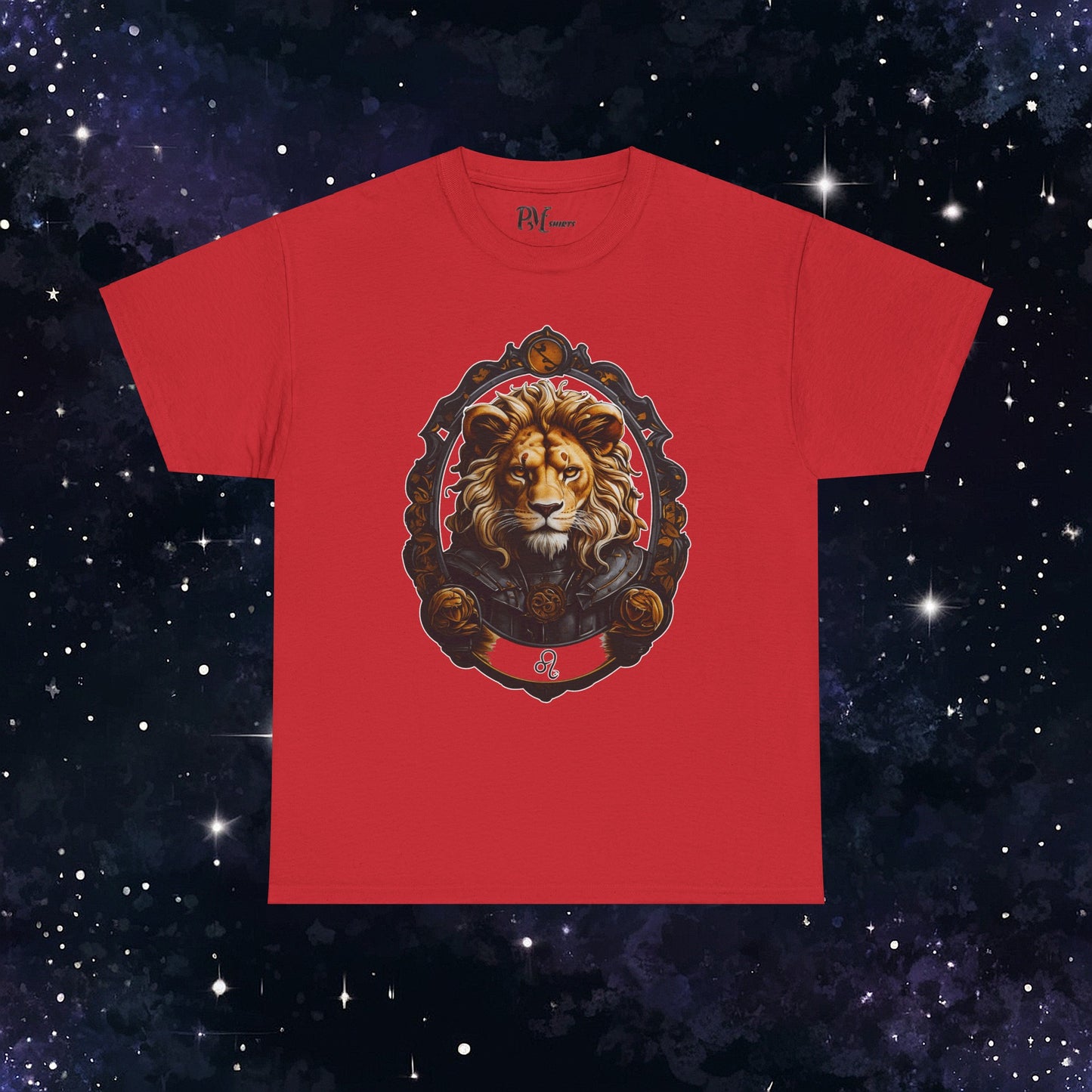 Gothic Leo Zodiac T-Shirt: Dark Style Graphic Tee