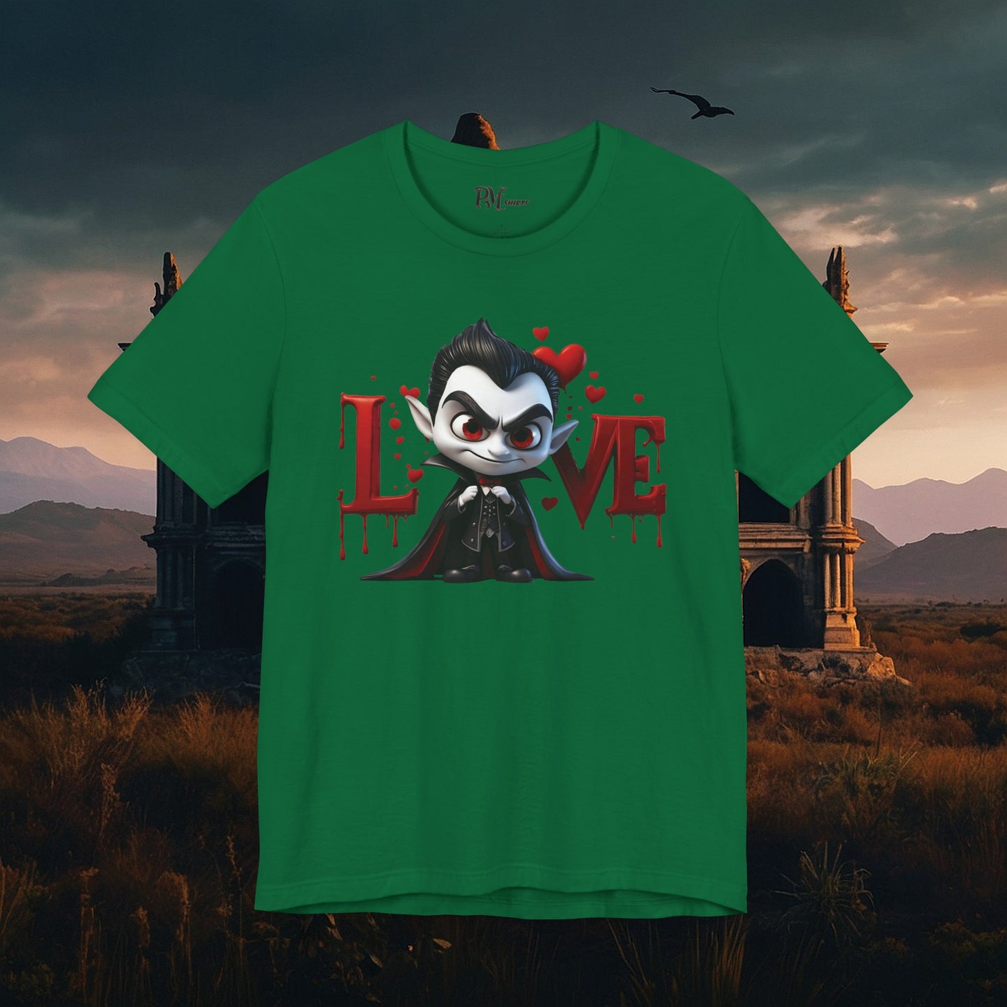 Vampire Bleeding Love Tee  (Bella Canvas 3001)