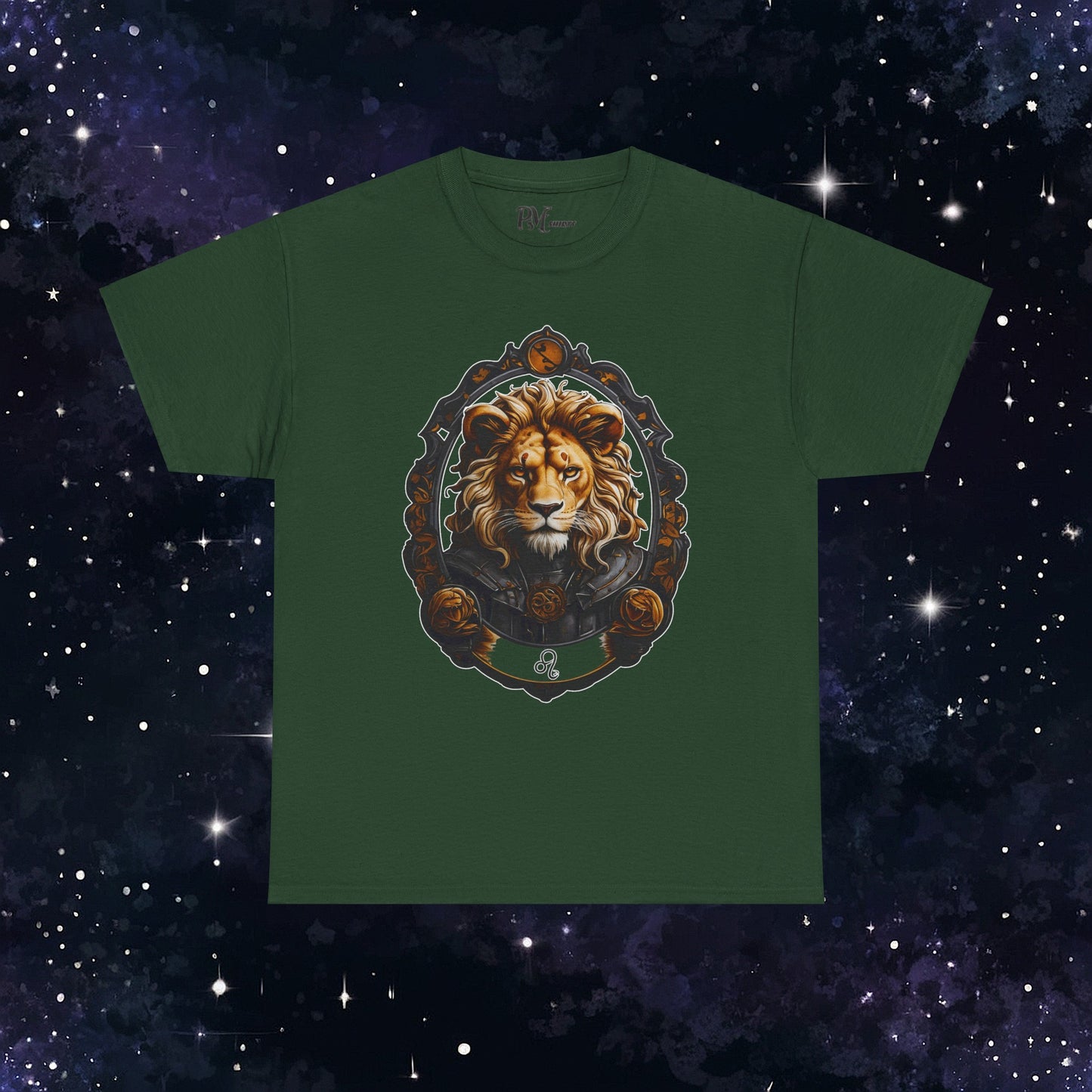 Gothic Leo Zodiac T-Shirt: Dark Style Graphic Tee
