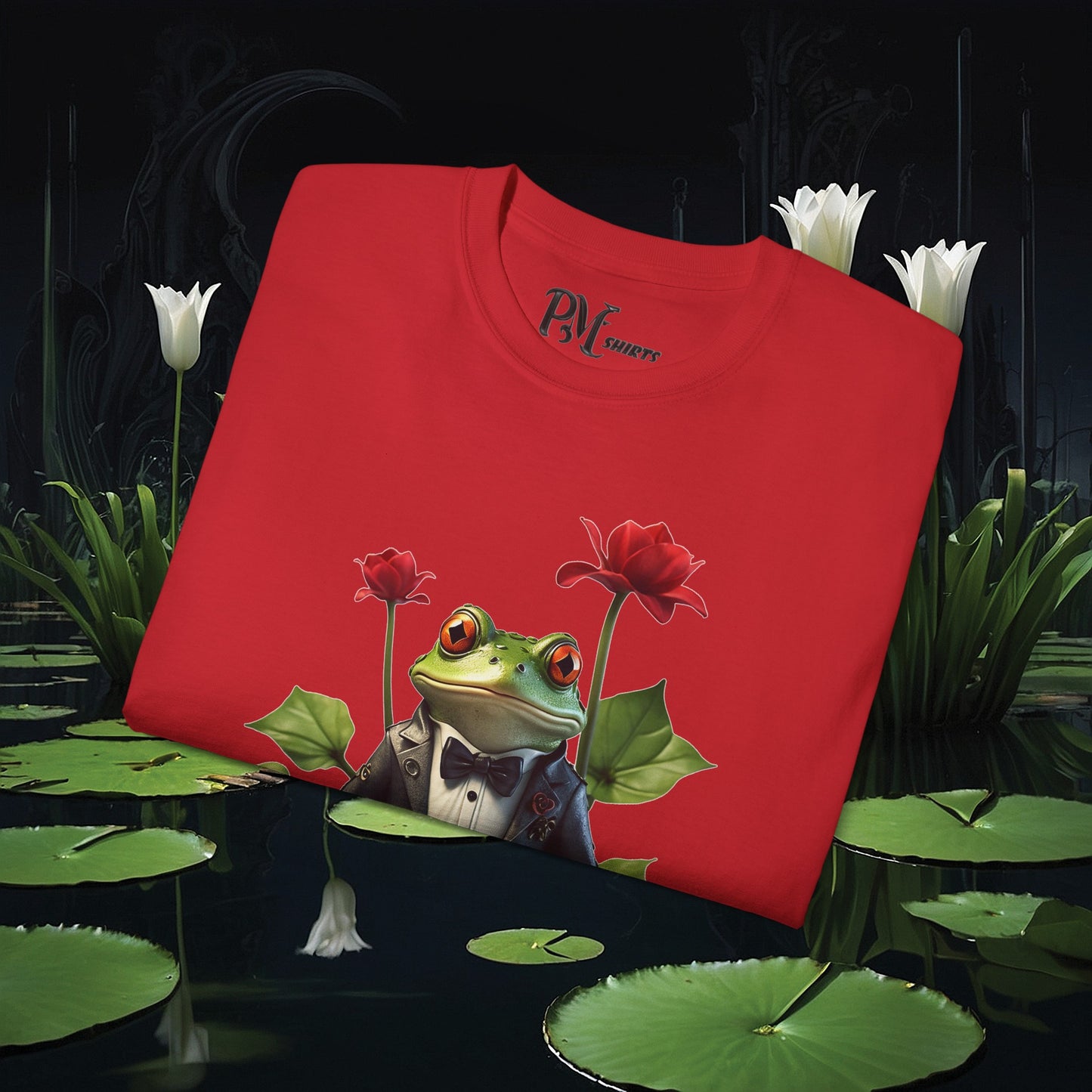 Frog on Lily Pad Tee (Gildan 2000)
