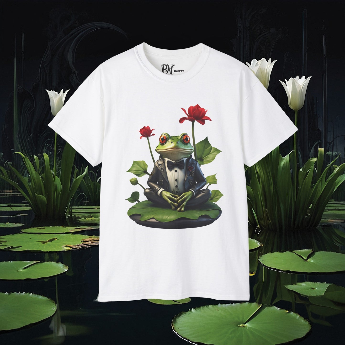 Frog on Lily Pad Tee (Gildan 2000)