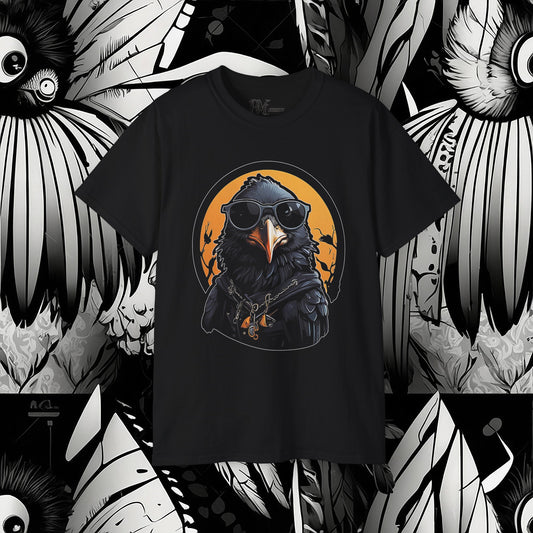 Crow with Sunglasses Tee (Gildan 2000)